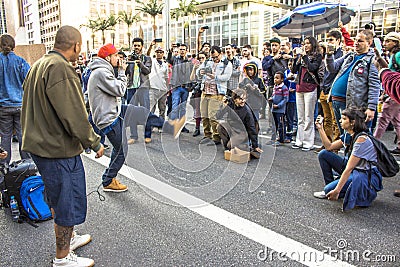 Protesters Editorial Stock Photo